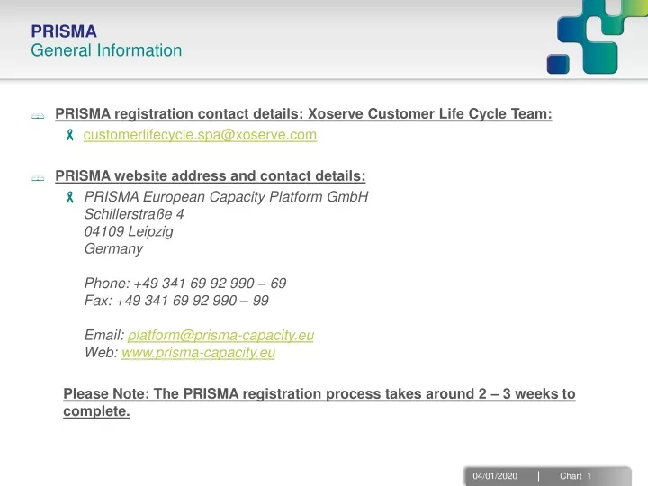 prisma registration contact details xoserve