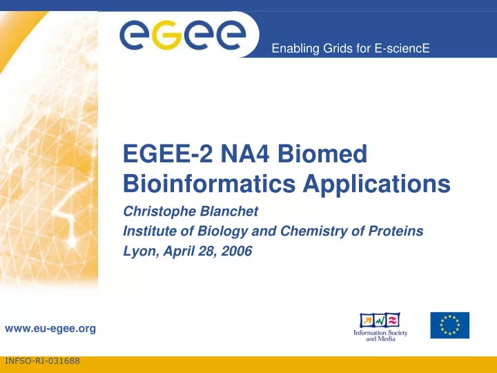 egee 2 na4 biomed bioinformatics applications