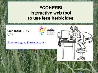 ECOHERBI Interactive web tool  to use less herbicides