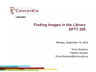 Finding Images in the Library DFTT 209