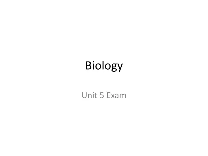 biology