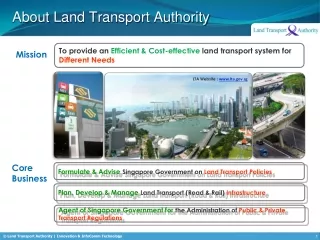 About Land Transport Authority