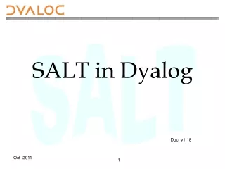 SALT in Dyalog