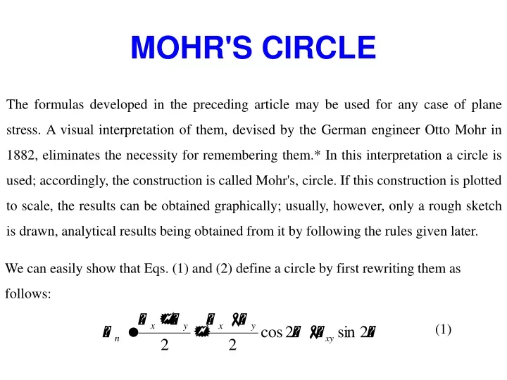 mohr s circle