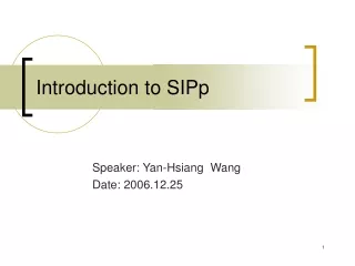 Introduction to SIPp