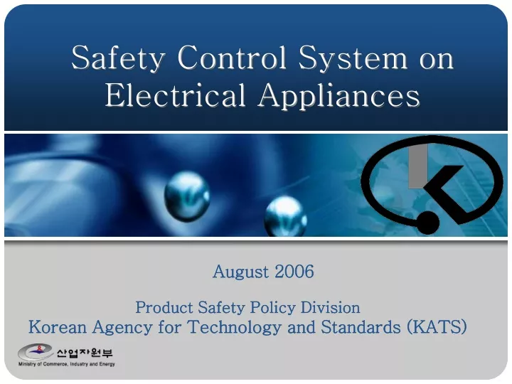 safety control system on electrical appliances