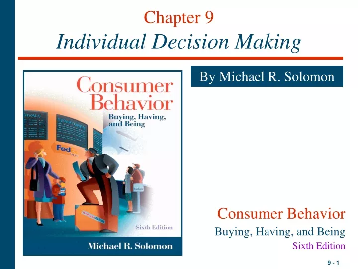 chapter 9 individual decision making