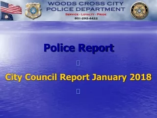 Police Report ? City Council Report January 2018 ?