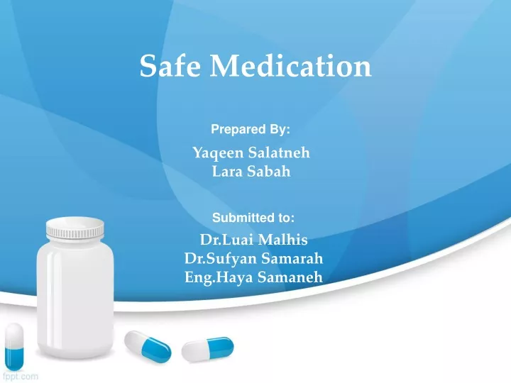 safe medication