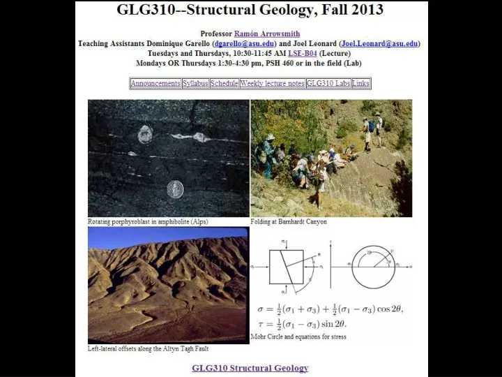 glg310 structural geology