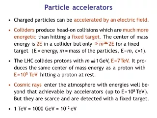 Particle  accelerators