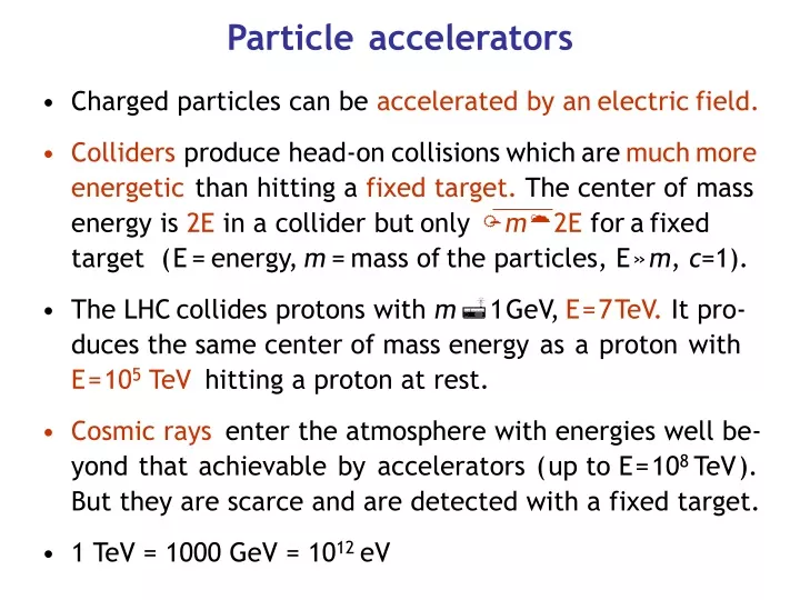 particle accelerators
