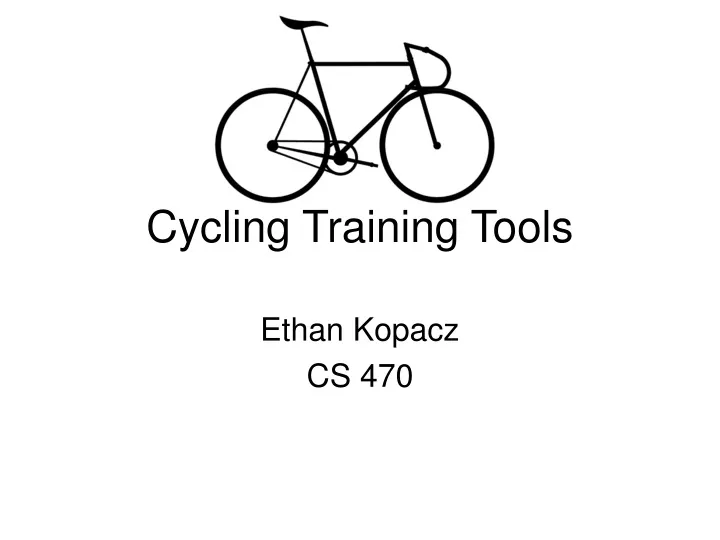 cycling training tools