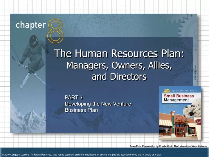 the human resources plan managers owners allies