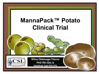 MannaPack™ Potato Clinical Trial