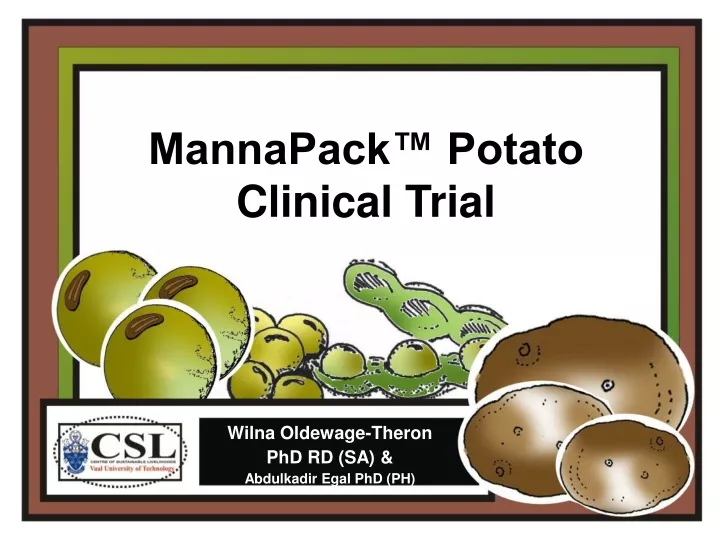 mannapack potato clinical trial