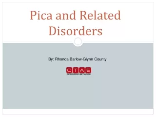 Pica and Related Disorders