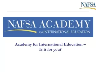 Academy for International Education –  Is it for you?
