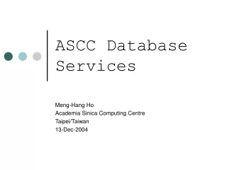 ASCC Database Services