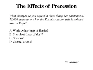 The Effects of Precession