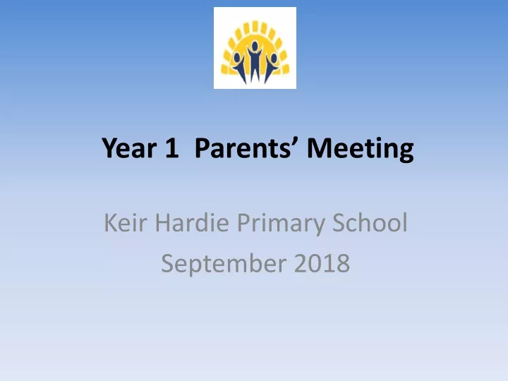 year 1 parents meeting