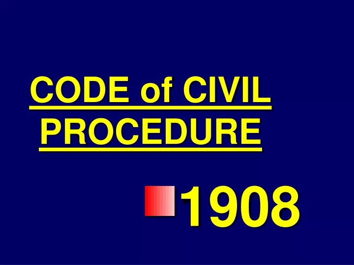 code of civil procedure