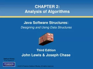 CHAPTER 2: Analysis of Algorithms