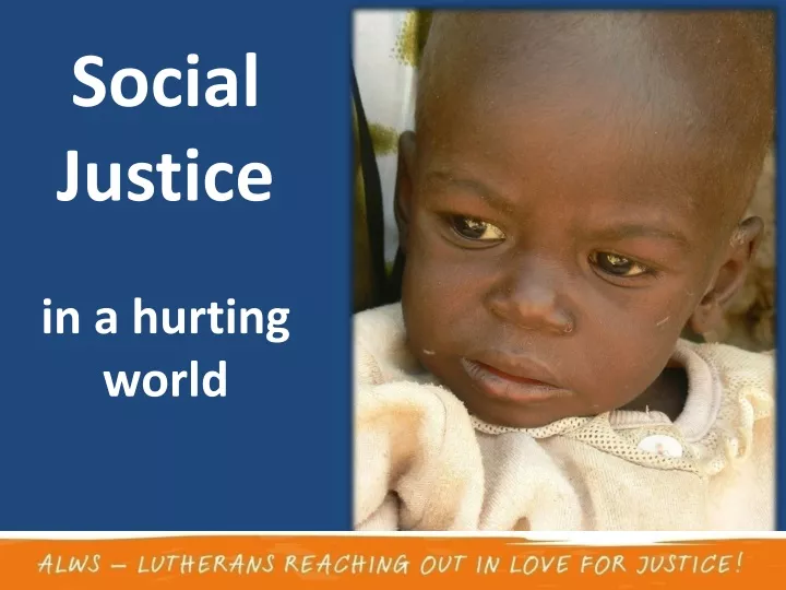 social justice in a hurting world