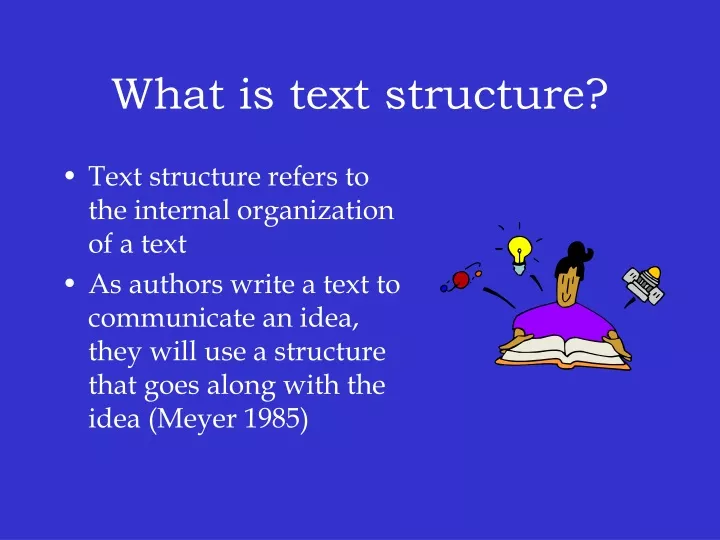 what is text structure