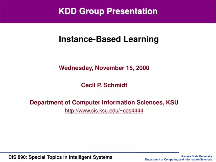 kdd group presentation