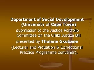 Department of Social Development (University of Cape Town)