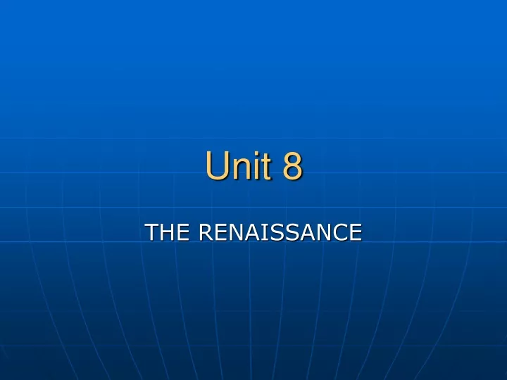 unit 8