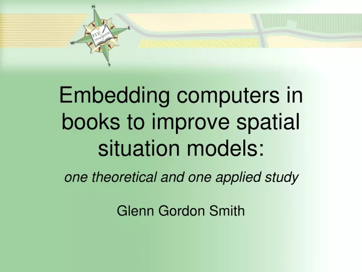 embedding computers in books to improve spatial situation models