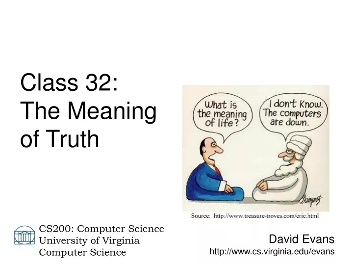 david evans http www cs virginia edu evans