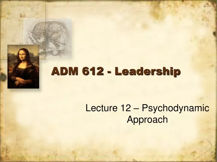 adm 612 leadership