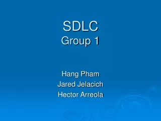 SDLC Group 1