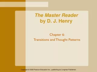 The Master Reader by D. J. Henry