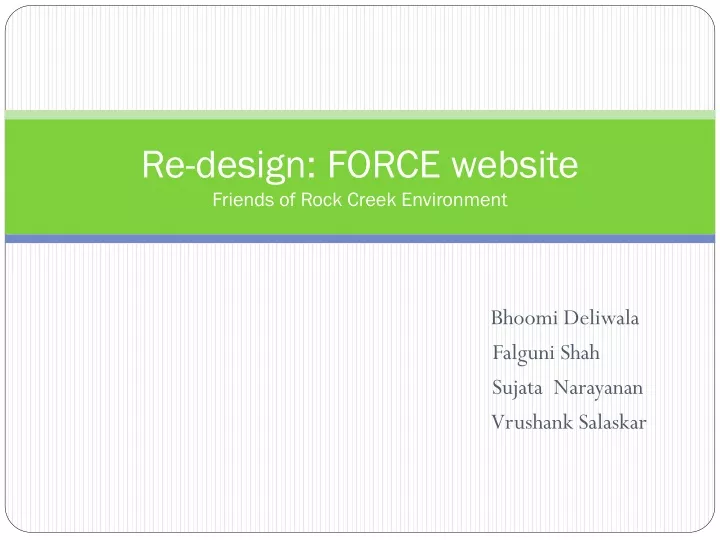 re design force website friends of rock creek environment