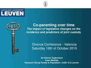 Divorce Conference - Valencia Saturday 16th of October 2010