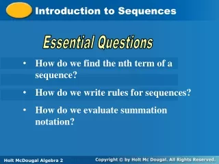 Introduction to Sequences