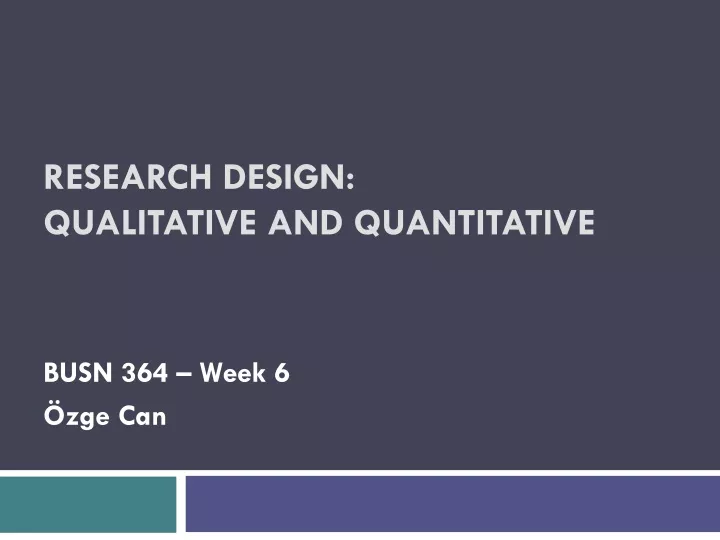 research design qualitative and quantitative