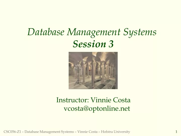 database management systems session 3