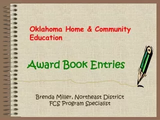 Award Book Entries
