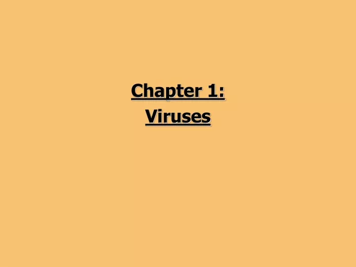 chapter 1 viruses
