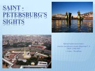 Saint -Petersburg's SIGHTS
