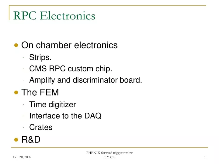 rpc electronics