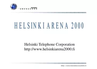 Helsinki Telephone Corporation helsinkiarena2000.fi