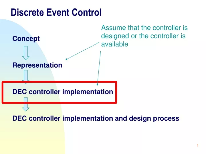 discrete event control
