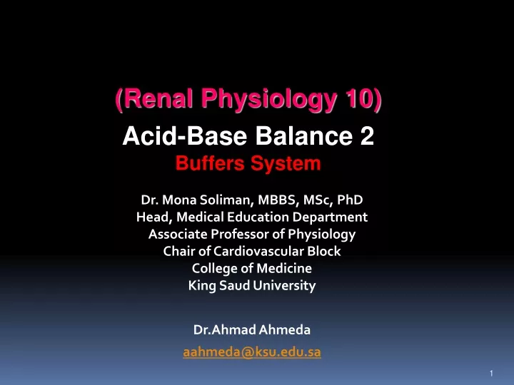 renal physiology 10 acid base balance 2 buffers