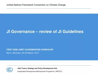 JI Governance – review of JI Guidelines